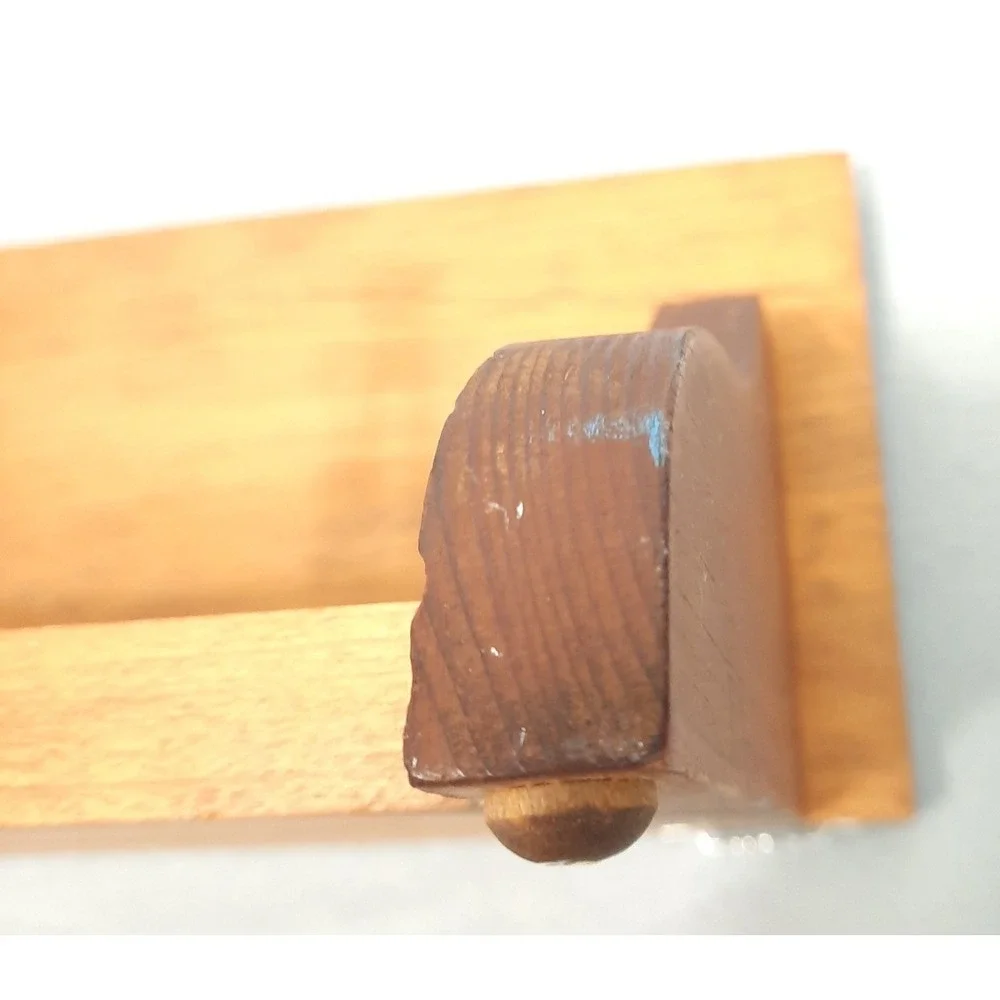 Vintage Wooden Wall Shelf Heart Cutout 2 Pegs Cottagecore Country Farmhouse 18